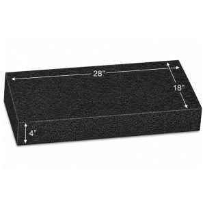Laser Etched Flat Marker 28" x 18" x 4"